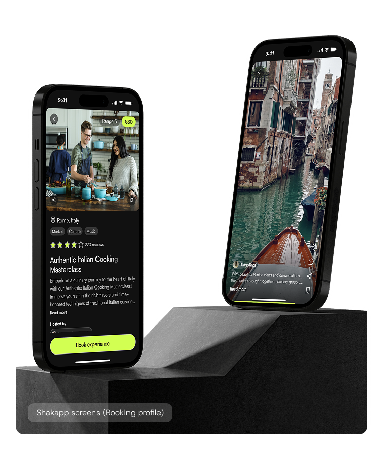 Shakapp screens
